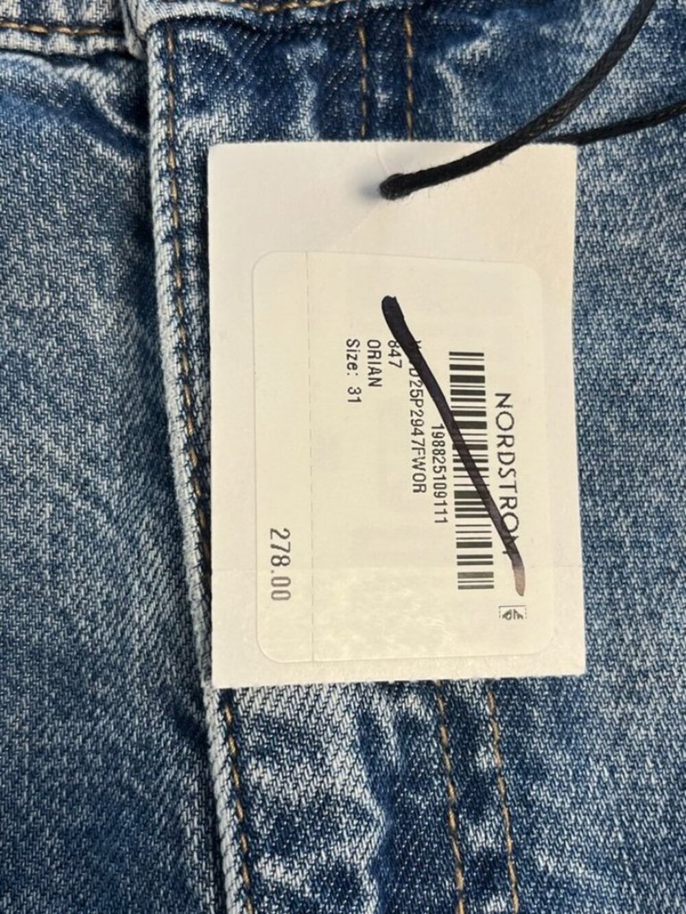 rag & bone Dre Low Rise Baggy Boyfriend Jeans Womens 31 Raw Hem NWT - Picture 13 of 13